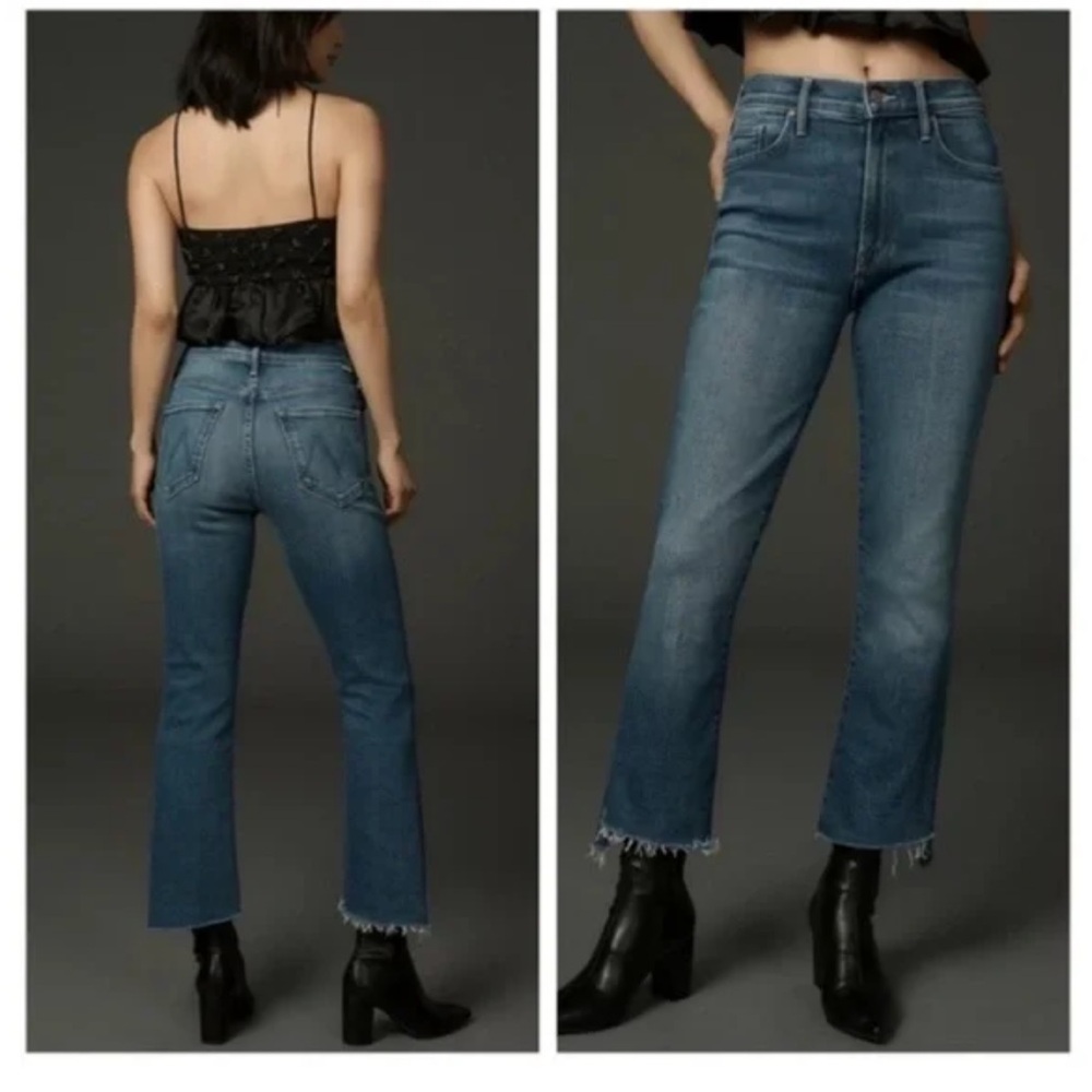 M26 Mother The Inside Crop Step Fray Work Hard Play Hard Jeans